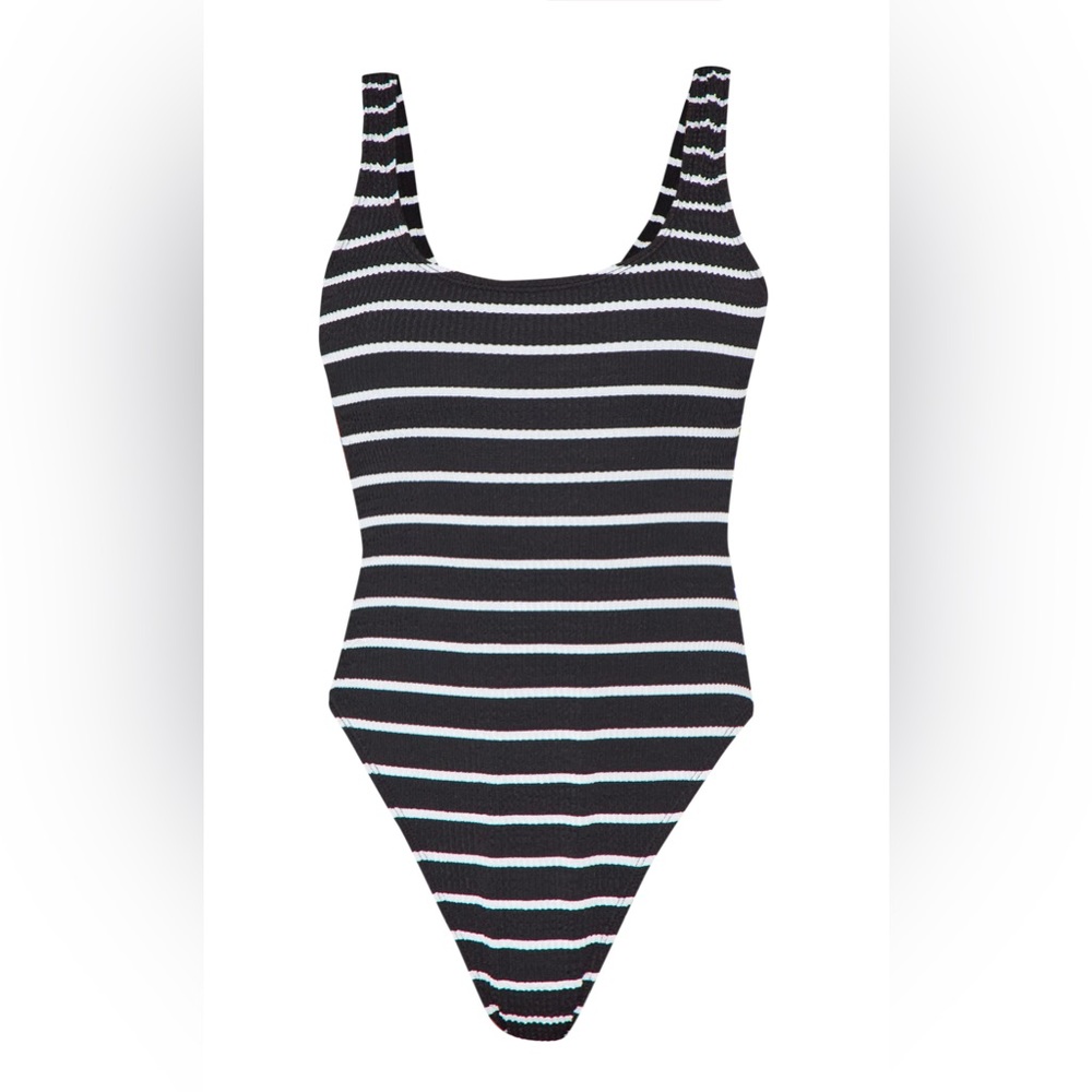PrettyLittleThing Black and White One Piece Swimsuit